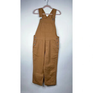 Iron & Resin Overalls Tan Neutral Adjustable Straps Unisex Workwear Size Small